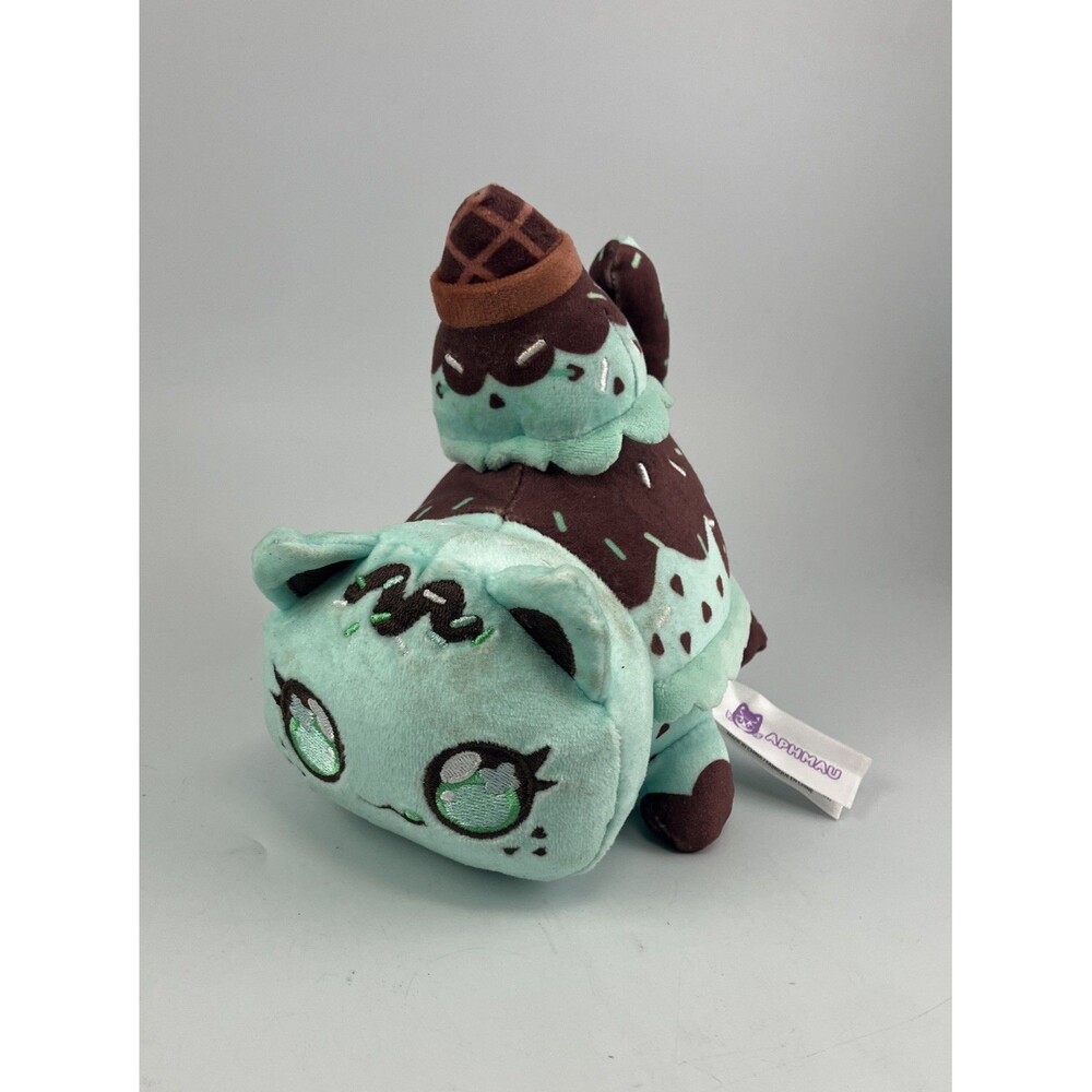 Aphmau MeeMeows 6" Plush Mint Chocolate Chip Ice Cream Cat Limited Edition 2025